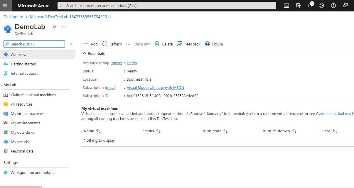 Configure auto shutdown policy for labs and virtual machines - Azure  DevTest Labs